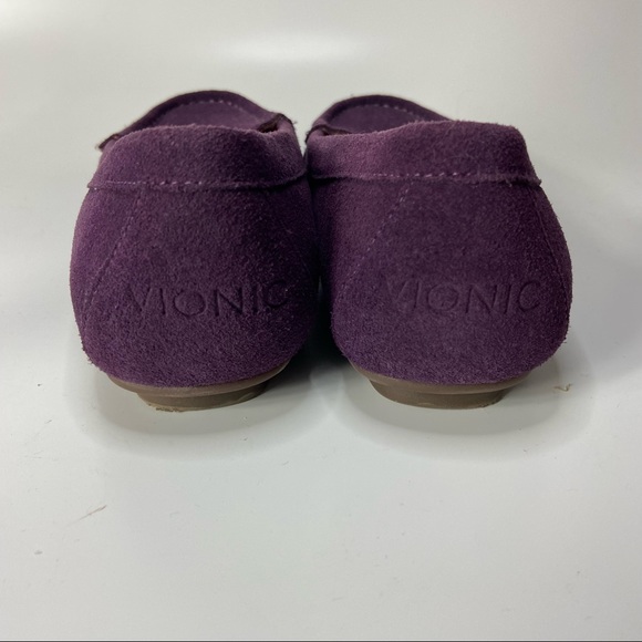 Vionic Chill Debbie Suede Loafers Flats Size 6 Purple Plum - Picture 4 of 9